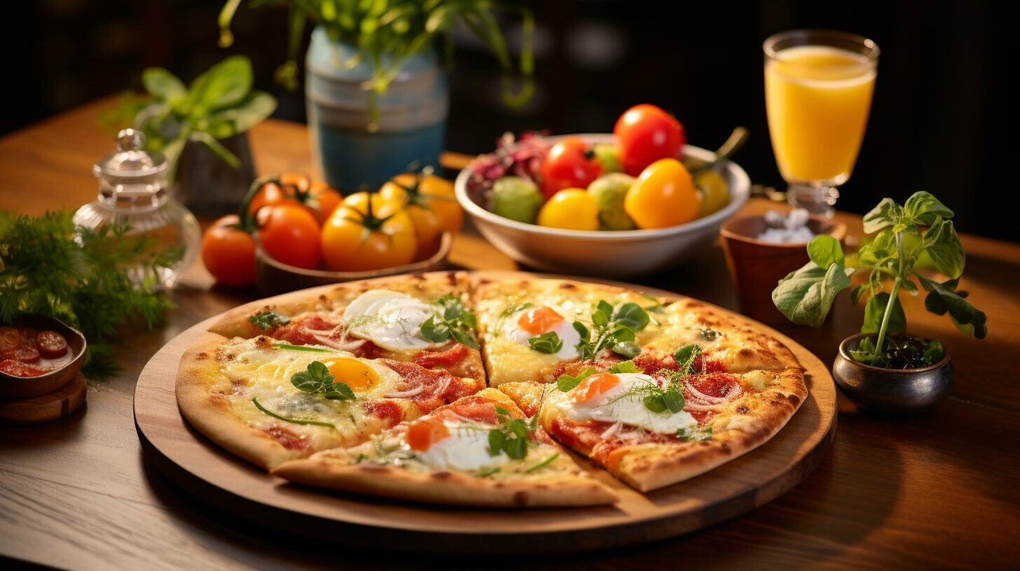 what goes with breakfast pizza
