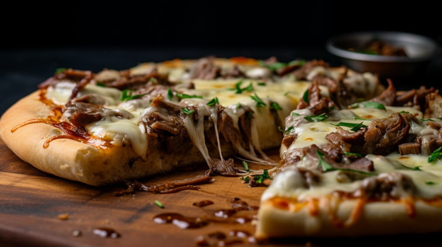 what sauce is on a philly cheese steak pizza