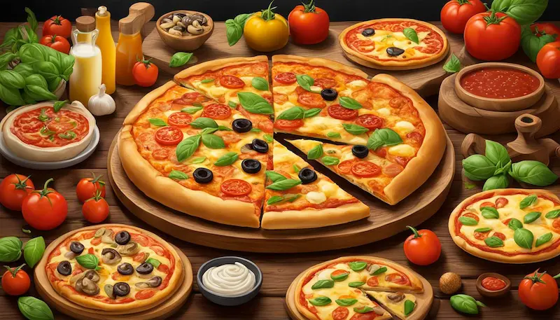 all types of pizza