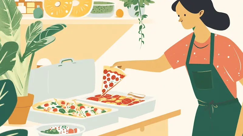 how to store leftover pizza