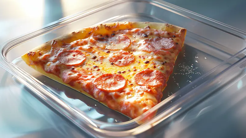 storing leftover pizza